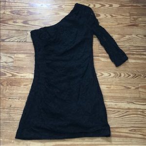 Express black lace dress